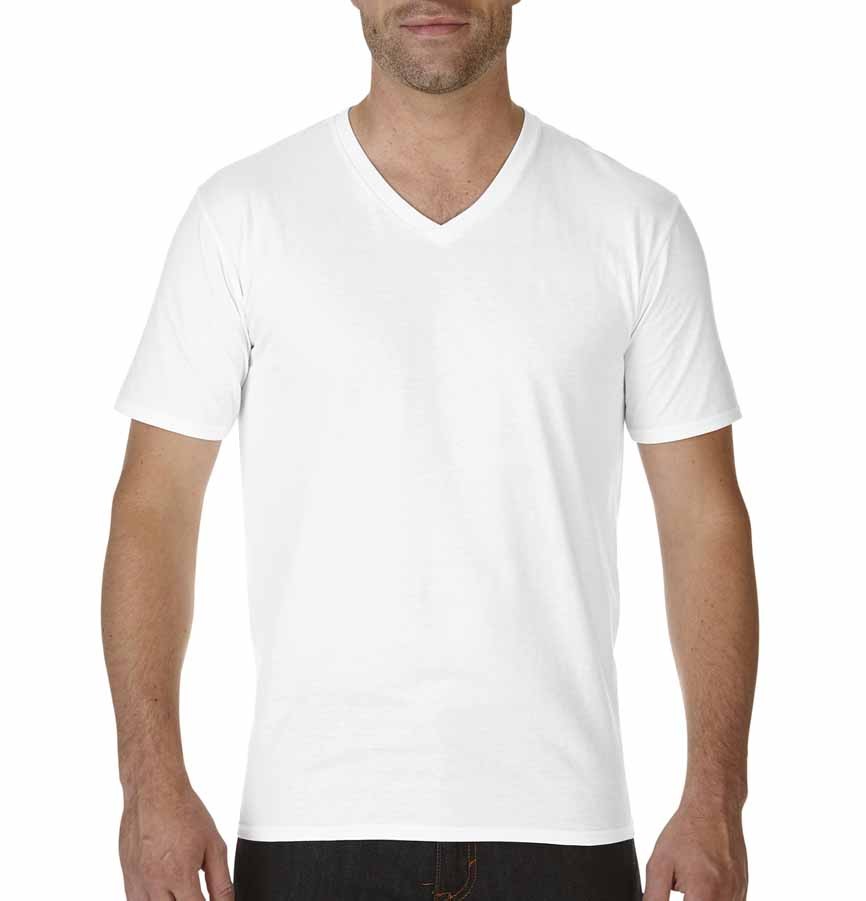 PREMIUM COTTON ADULT V-NECK T-SHIRT 41V00 816