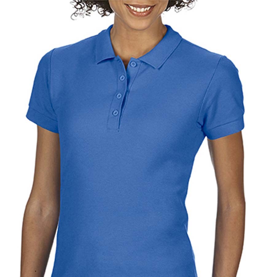 SOFTSTYLE® LADIES DOUBLE PIQUE POLO 64800L 820