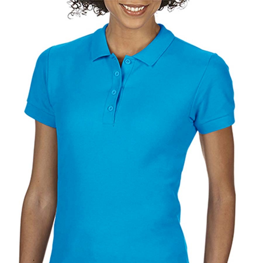 SOFTSTYLE® LADIES DOUBLE PIQUE POLO 64800L 820