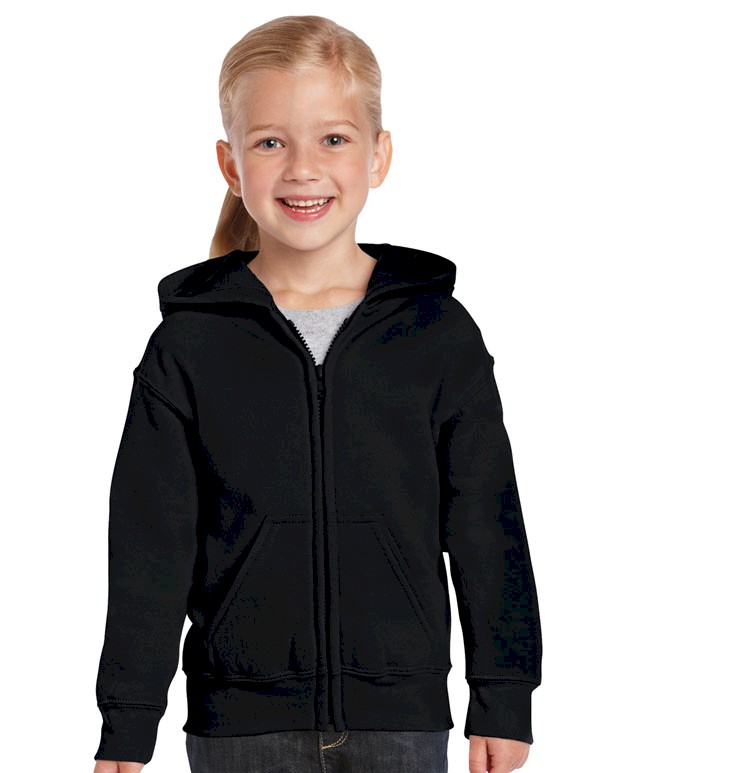 CLASSIC FIT YOUTH FULL ZIP HOODED SWEATSHIRT 18600B 374