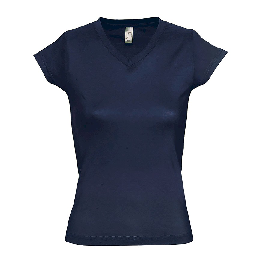 LADIES` V-NECK-T-SHIRT MOON 11388 A97
