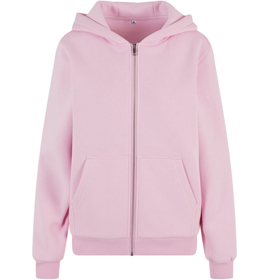 LADIES FLUFFY ZIP HOODY BY290 E93