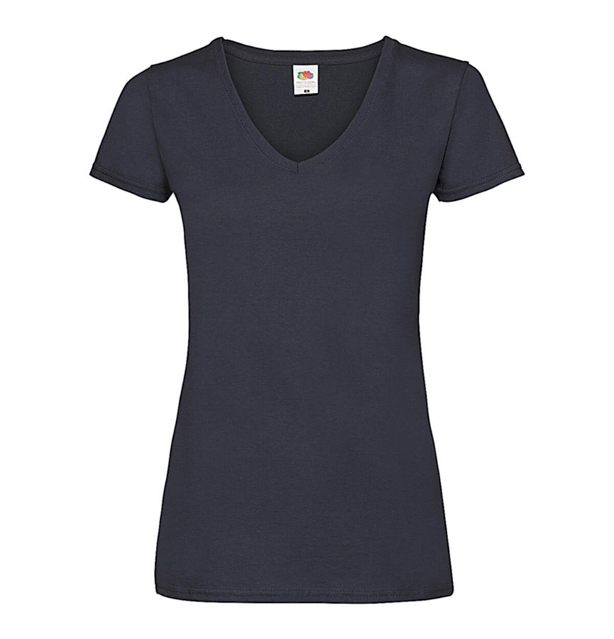 LADIES` VALUEWEIGHT V-NECK T 61-398-0 / 0613980 F85