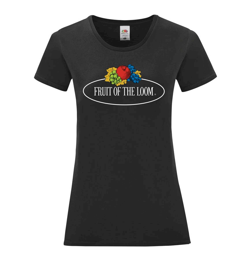 LADIES VINTAGE T LARGE LOGO PRINT 011432A 975