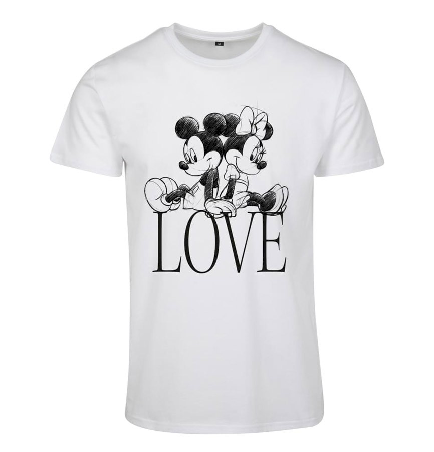LADIES MINNIE LOVES MICKEY TEE MC584 [BY090] E12