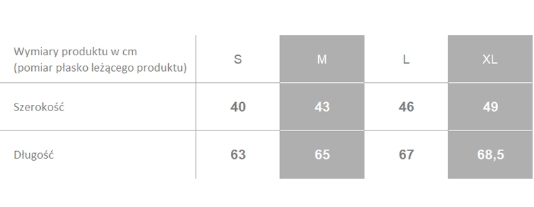 Producent dopuszcza różnice w wymiarach produktu do +/- 3,5%. Producent dopuszcza różnice w wymiarach produktu do +/- 3,5%.