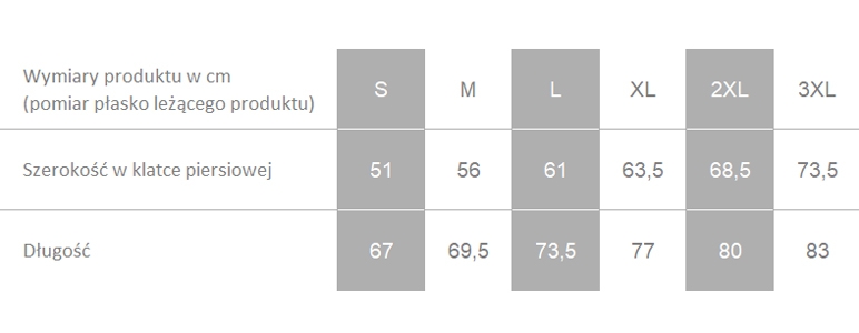 Producent dopuszcza różnice w wymiarach produktu do +/- 3,5%. Producent dopuszcza różnice w wymiarach produktu do +/- 3,5%.