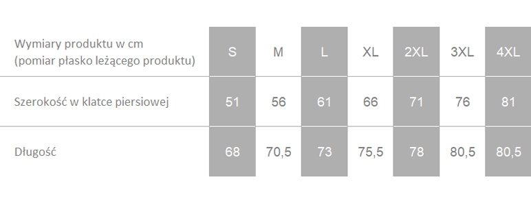 Producent dopuszcza różnice w wymiarach produktu do +/- 3,5%. Producent dopuszcza różnice w wymiarach produktu do +/- 3,5%.