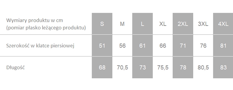 Producent dopuszcza różnice w wymiarach produktu do +/- 3,5%. Producent dopuszcza różnice w wymiarach produktu do +/- 3,5%.