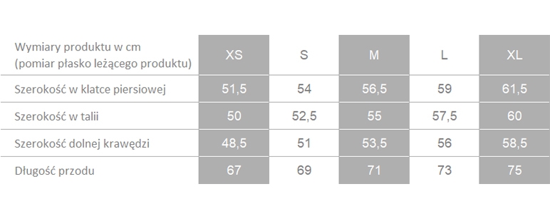 Producent dopuszcza różnice w wymiarach produktu do +/- 3,5%. Producent dopuszcza różnice w wymiarach produktu do +/- 3,5%.