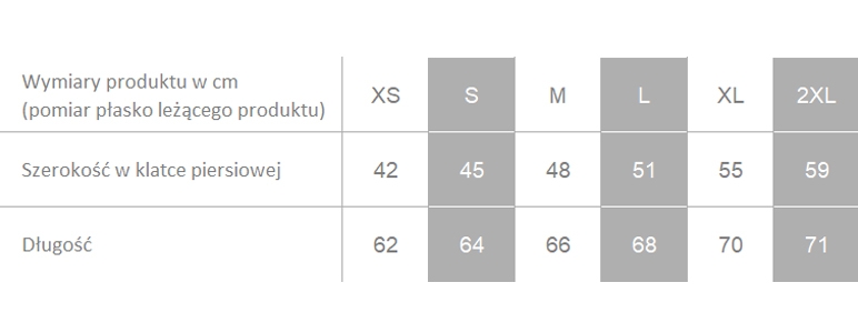 Producent dopuszcza różnice w wymiarach produktu do +/- 3,5%. Producent dopuszcza różnice w wymiarach produktu do +/- 3,5%.