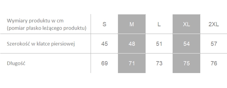 Producent dopuszcza różnice w wymiarach produktu do +/- 3,5%. Producent dopuszcza różnice w wymiarach produktu do +/- 3,5%.