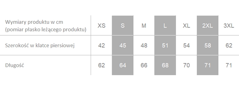 Producent dopuszcza różnice w wymiarach produktu do +/- 3,5%. Producent dopuszcza różnice w wymiarach produktu do +/- 3,5%.