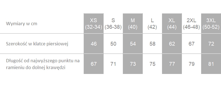 Producent dopuszcza różnice w wymiarach produktu do +/- 3,5%. Producent dopuszcza różnice w wymiarach produktu do +/- 3,5%.